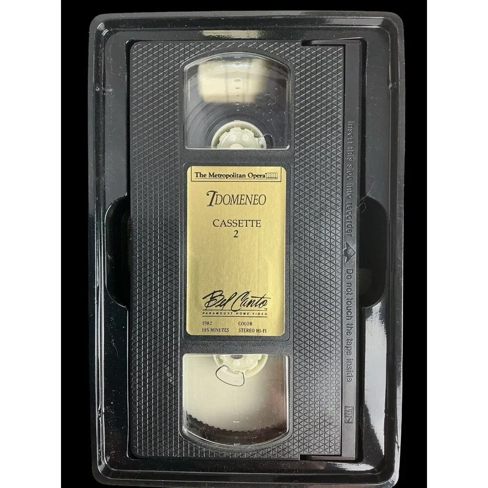 Metropolitan Opera Mozart Idomeneo (2 VHS Tape 1982) Pavarotti Cotrubas Behrens
